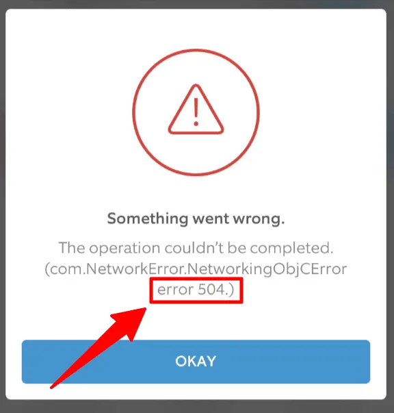 Ring Error 504