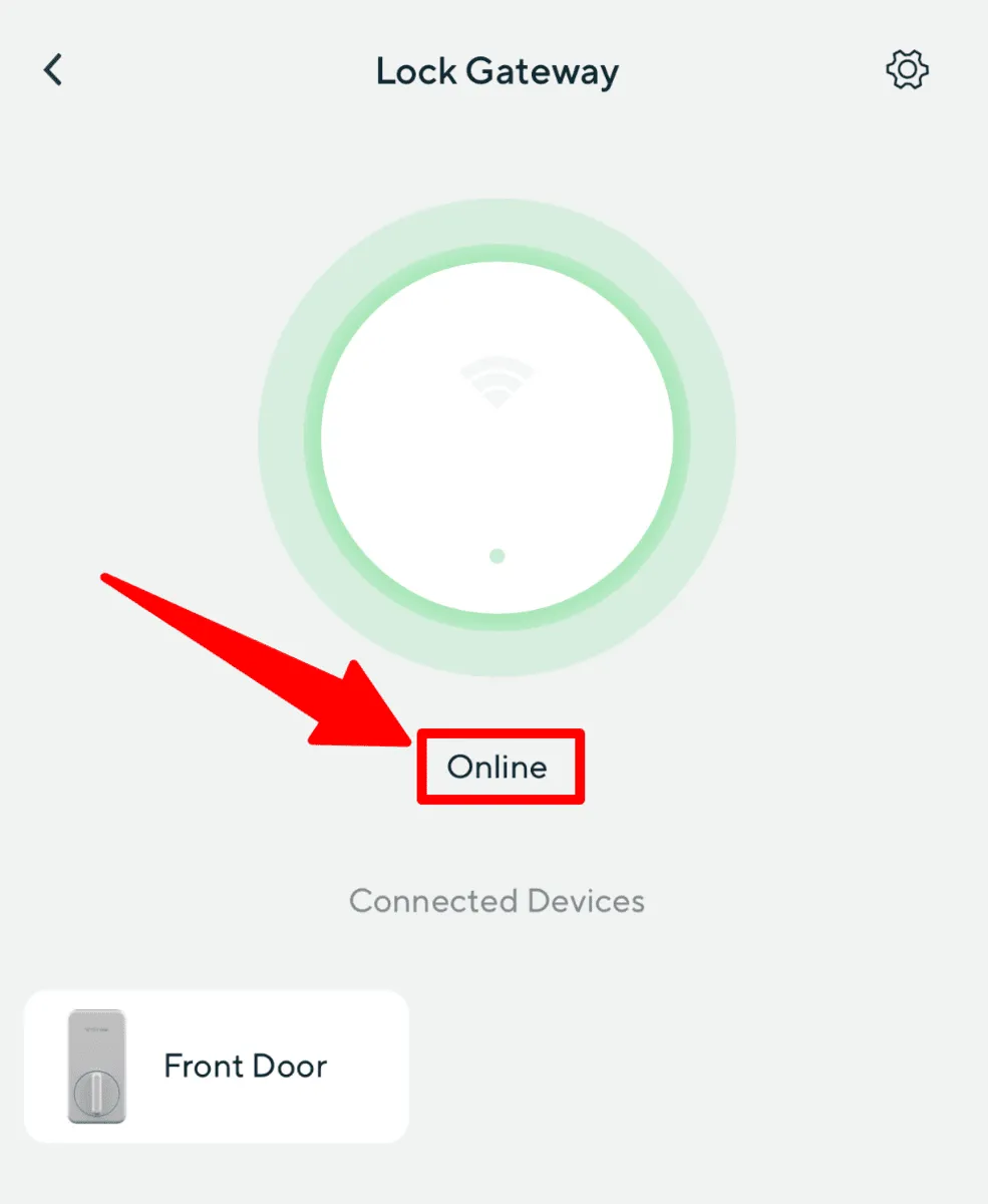 Wyze Lock Gateway Online