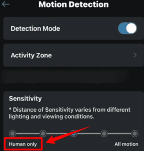 Eufy Human Only Detection